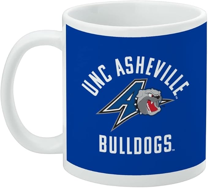 UNC Asheville Bulldogs Logo Ceramic Coffee Mug, Novelty Gift Mugs for Coffee, Tea and Hot Drinks, 11oz, White
