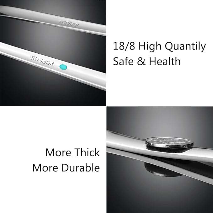 Metal Soup Ladle,18/8 Stainless Steel Ladle Spoon And Strainer Scoop Set Of 2 With Holes,Cooking Utensil For Kitchen