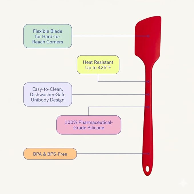 GIR: Get It Right Silicone Kitchen Spatula - Non-toxic Cooking Utensils for Nonstick Cookware, Cooking and Baking, Mini - 8IN - Slate