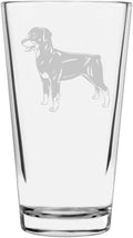 Smaland Hound Smalandsstovare Custom Personalized Dog Themed Etched All Purpose 16oz Pint Glass