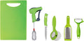Anjali 6-Piece Multipurpose Kitchen Tool Set – Chopping Board, Cheese Grater, Peeler, 9.4" Utility Knife, Pizza Cutter & Manual Hand Blender | All-in-One Food Prep Kit for Home Kitchen