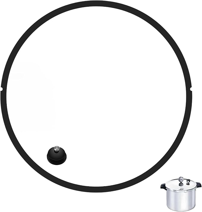 09907 Pressure Canner Sealing Ring & Auto Air Vent Kit – Fits Presto CA16, CA16H, 21 Qt Pressure Cookers