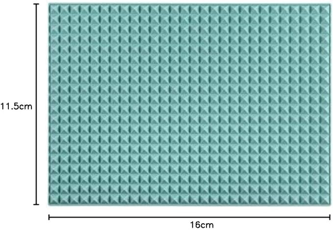 Colinda Silicone Dish and Cup Drying Mat - Extra Large Trivet for Hot Dishes, Large Size Hot Pots and Pads Coming Directly Out from the Stove or Oven,Drain Board,16" x 11.5",turquoise