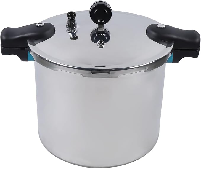 22L/23Qt Aluminium Alloy Pressure Pot, Thickened Pressure Cooker Family Pressure Cookers Super Safety Lock Devices for Everyday1-30 People Use