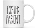 Andaz Press Simple Rustic Farmhouse Kitchen Decor 11oz. Ceramic Coffee Tea Mug Gift, Foster Parent, 1-Pack, Birthday Christmas Gift Ideas for Family, Friends