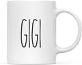 Andaz Press Simple Rustic Farmhouse Kitchen Decor 11oz. Ceramic Coffee Tea Mug Gift, Gigi, 1-Pack, Birthday Christmas Gift Ideas for Family, Friends