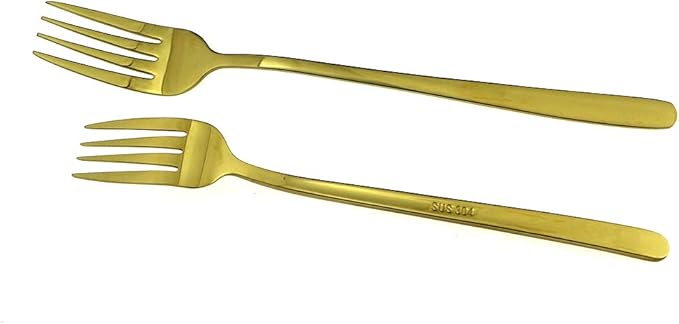 JASHII Mirror Polished Gold 30-Piece SUS304 Stainless Steel Flatware Set,Silverware Set Dinner Knife Fork Spoon Dessert Fork Salad Spoon Service for 6
