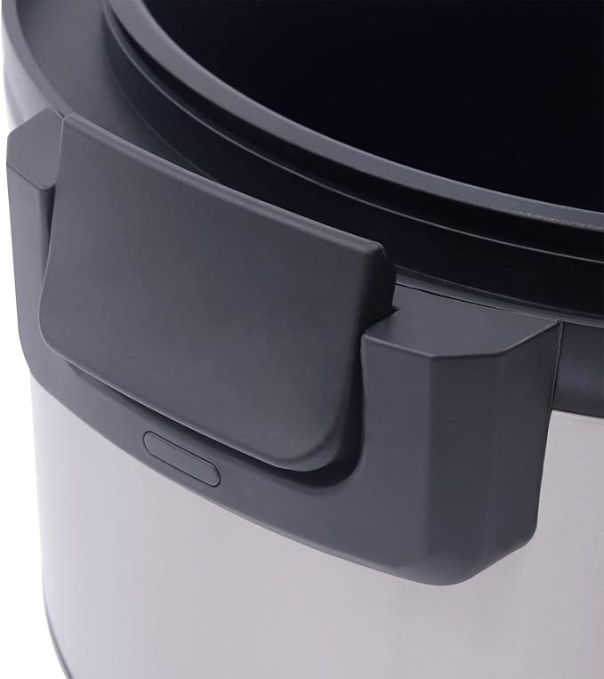 Rice Warmer Machine, 20qt Commercial-Grade Electric Rice Warmer, 21.65x21.65x12.60in Portable Non-Stick Inner Pot Rice Warmer, Dual Temperature Control Design, Circulation Insulation, Black