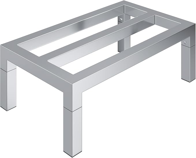 24" Long x 14" Wide | Height: 8" Off The Floor Aluminum Dunnage Rack | Storage in Restaurant, Kitchens and Garages and More!