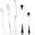 JASHII 18/10 Stainless Steel 20 Piece Mirror Polished Silver Flatware Set,Dinner Knife Fork Salad Fork Dessert Spoon Coffee Spoon，Service for 4 ，Silverware Utensil Sets