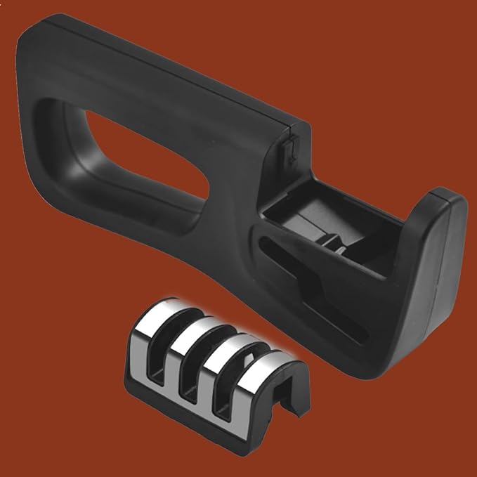 Knife Sharpeners: 4 in 1 Professional Chef's Kitchen Knife Accessories, Kitchen Blade &Manual Knife Sharpener for Kitchen Knife