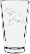 Norfolk Terrier Custom Personalized Dog Themed Etched All Purpose 16oz Pint Glass