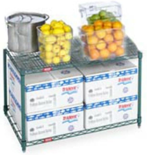 Omega Shelving Storage | 2 Tier Starter Shelving Unit 14" Deep x 30" Wide x 14" High - 800 lb Weight Capacity per Shelf, Adjustable Wire Shelving, Tool-Free Assembly |Freezer Shelving