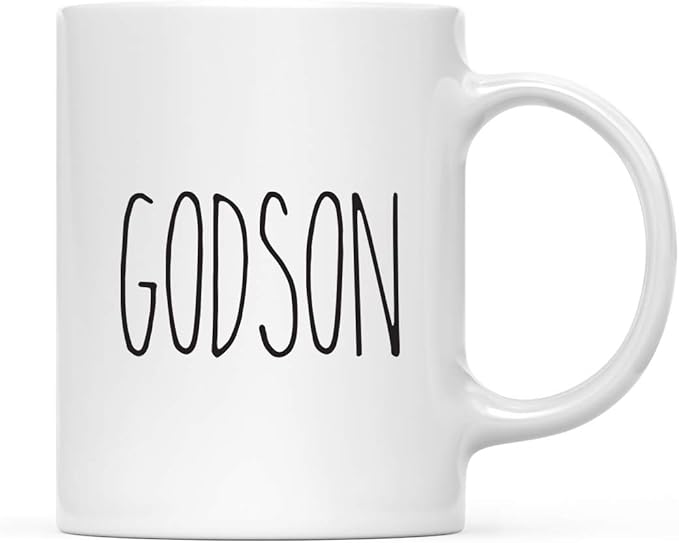 Andaz Press Simple Rustic Farmhouse Kitchen Decor 11oz. Ceramic Coffee Tea Mug Gift, Godson, 1-Pack