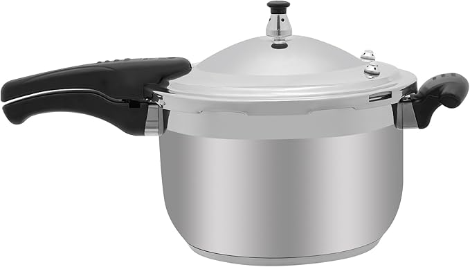 Stainless Steel Pressure Cooker Small Pressure Pot 80Kpa High Security Pressure Canner with Handle for Home Restaurants (8L/8.45Qt)