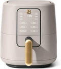 Beautiful 3 Quart Digital Air Fryer with TurboCrisp Technology – Matte Finish, Touchscreen, Nonstick Basket (Porcini Taupe)