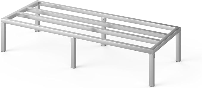 60" Long x 24" Wide | Height: 12" Off The Floor Aluminum Dunnage Rack | Storage in Restaurant, Kitchens and Garages and More!