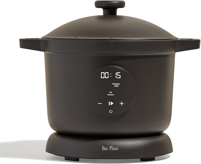 Our Place Dream Cooker | 6-quart Multicooker | 4 Versatile Modes | Pressure Cook, Slow Cook, Sear & Saute, Keep Warm | Hands-Free Steam Release | Tailored Control Panel | Char