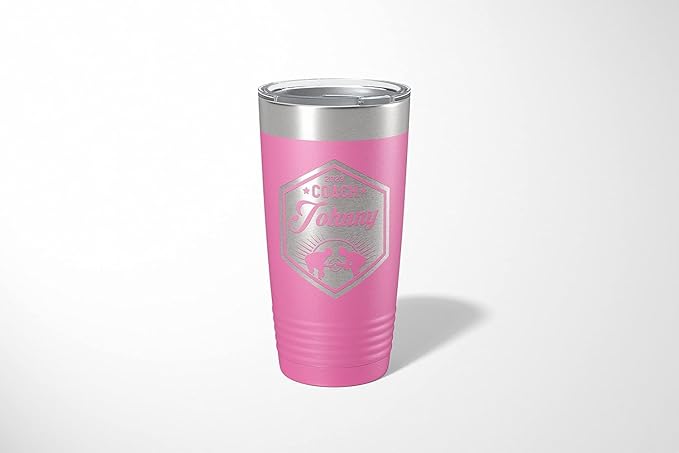 Wrestling Coach gifts, Tumbler, Coach tumbler, Wrestling gifts, Coach Beer glass, Coach gift, Wrestling Coach, Coach gifts, Wrestling Coach (Wrestling Hexagon, Pink, 20oz Tumbler)