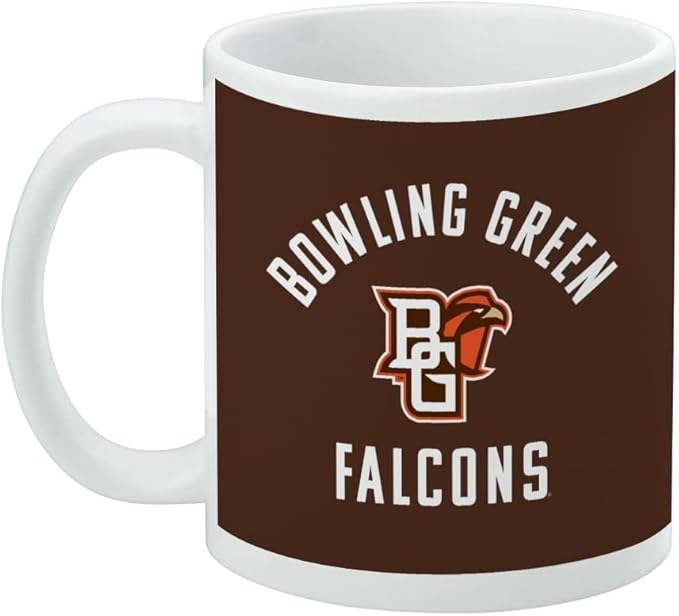 Bowling Green Falcon Ceramic Coffee Mug, Novelty Gift Mugs for Coffee, Tea and Hot Drinks, 11oz, White