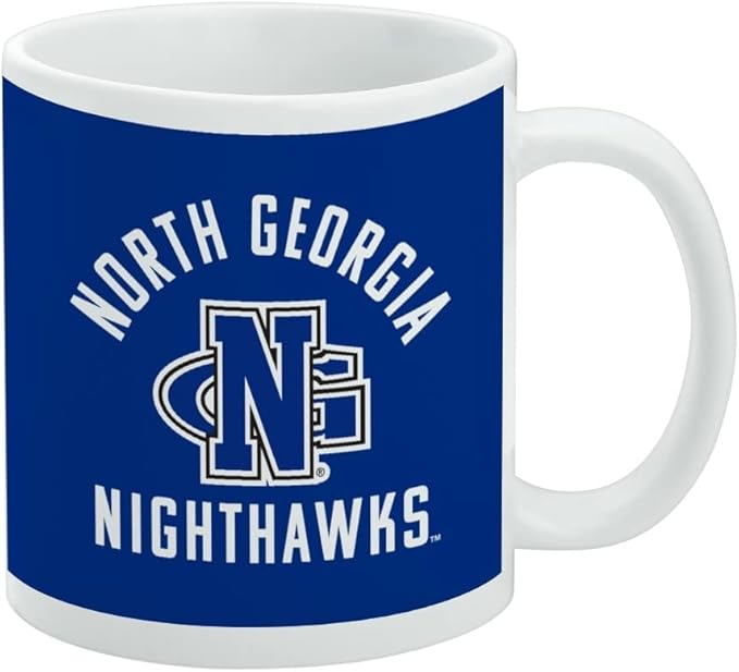 University of North Georgia Nighthawks Ceramic Coffee Mug, Novelty Gift Mugs for Coffee, Tea and Hot Drinks, 11oz, White