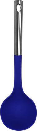 Soup Ladle, Blue Nylon & Stainless Steel, 13 Inch, Modern, Plastic Free, 1 Piece