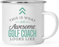 Andaz Press 11oz. Stainless Steel Campfire Coffee Mug Gift, This is What an Awesome Golf Coach Looks Like, 1-Pack, Birthday Gift Ideas Coworker Him Her, Includes Gift Box