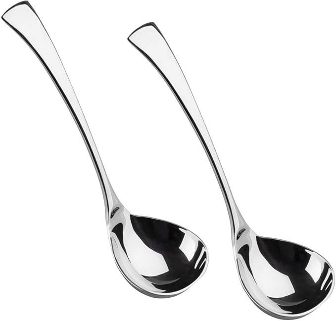 IMEEA 7.6" Gravy Ladle Set of 2, 18/10 Stainless Steel Soup Ladle