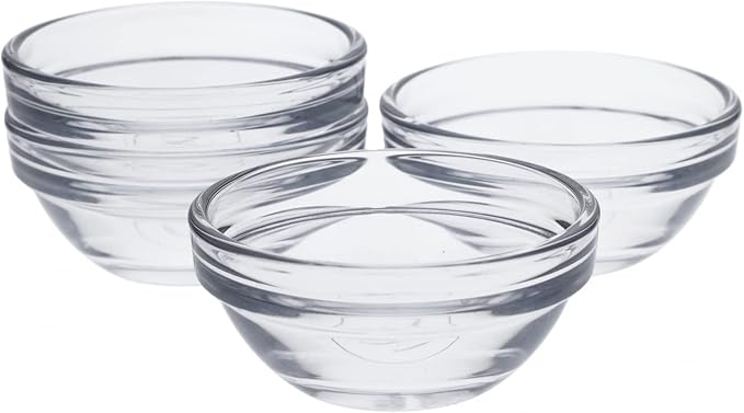 Beille 3.5 Inch Cooking Baking Supplies Glass Pinch Bowl Ramekins, 8pc