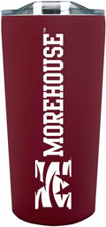 Campus Colors NCAA Stainless Steel Tumbler perfect for Gameday - 18 oz - Double Walled - Keeps Drinks Perfectly Insulated (Morehouse College - Maroon)