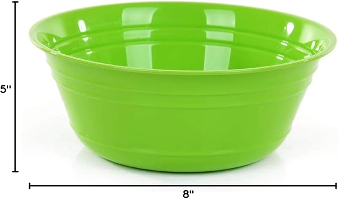 Mintra Home Snack Bowls (Large 2pk (4L), Green)