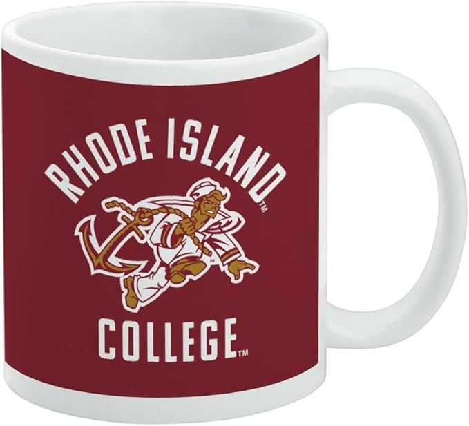 Rhode Island College Anchormen Logo Ceramic Coffee Mug, Novelty Gift Mugs for Coffee, Tea and Hot Drinks, 11oz, White