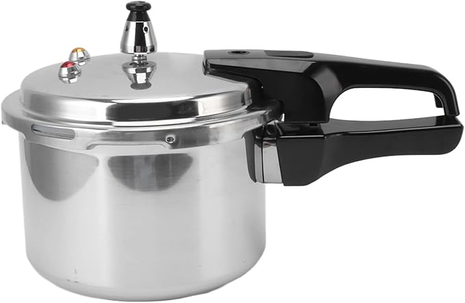 Stovetop Aluminum Pressure Cooker, 3 Liter 18cm Bottom Small Pressure Canner with Lid Easy to Small Canning Pot for Gas Stove, for Home, Commercial