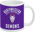 Northwestern State University Demons Ceramic Coffee Mug, Novelty Gift Mugs for Coffee, Tea and Hot Drinks, 11oz, White