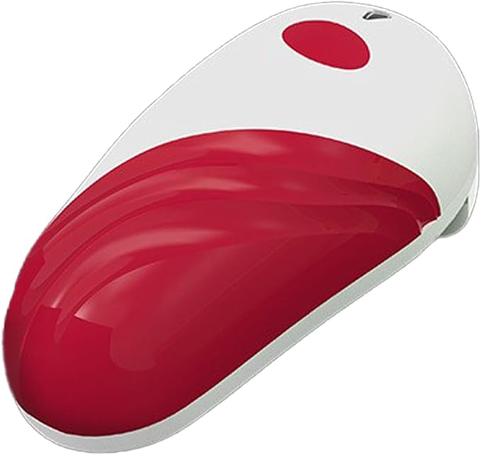 Electric Can opener, Open Your Any Cans with One Touch Button, Best Gift for Chef with Senior and Mum(Red)