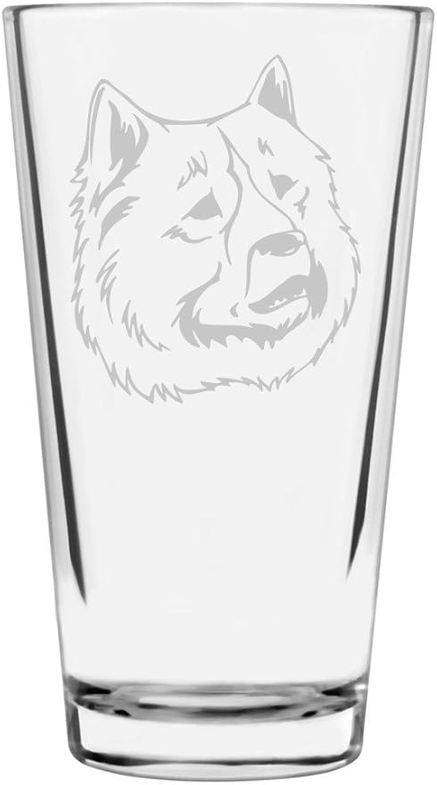 Eurasier Eurasian Custom Personalized Dog Themed Etched All Purpose 16oz Pint Glass