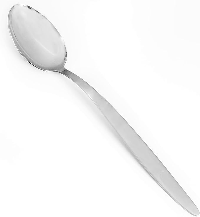 XL-12 inchs Chef Kunz Spoon Set | Pack of 2 | Premium Food-Grade 18/10 Stainless Steel | Large Cooking Serving Spoon | Chef Spoons with Ergonomic Long Handle