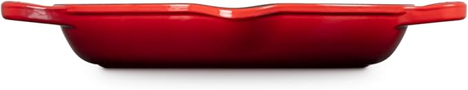Le Creuset Enameled Cast Iron Signature Deep Round Grill, 9.75", Cerise