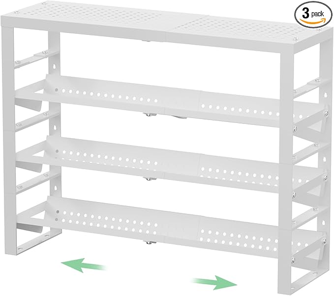 Expandable Metal Spice Rack – Adjustable, Durable, and Space Saving