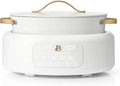 Beautiful 10-in-1 Electric Multi-Cooker, 6QT, – 7 Presets, Oven-Safe (White Icing)