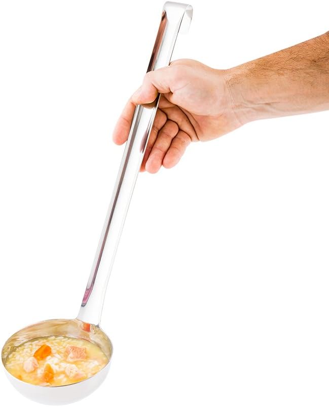 Restaurantware Met Lux 12 Ounce Portion Ladle 1 Multipurpose Portion Serving Spoon - Does Not Corrode Dishwashable Stainless Steel Portion Control Serving Utensil Premium