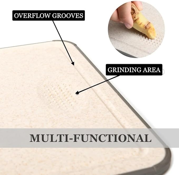 Scratch Resistant 304 Stainless Steel Cutting Board for Kitchen | Dishwasher Safe Large Double-Sided Chopping Board, Knife Sharpener & Garlic Mincer | Easy to Clean 14.5X11