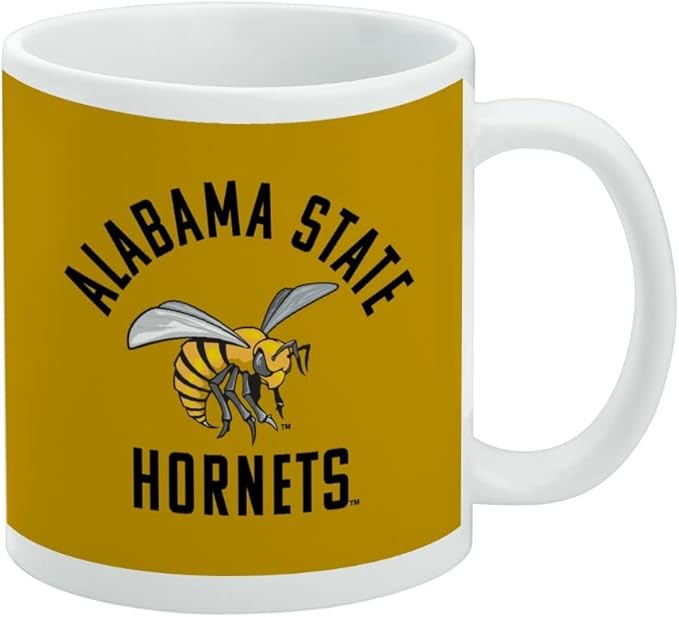 Alabama Sate Hornets Ceramic Coffee Mug, Novelty Gift Mugs for Coffee, Tea and Hot Drinks, 11oz, White