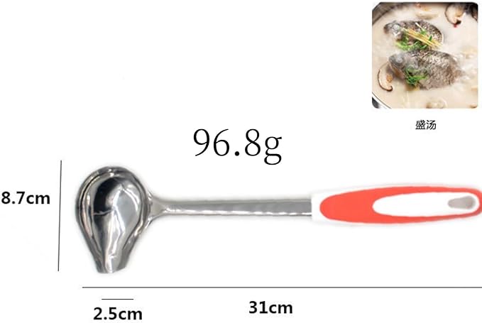 Stainless Steel Canning Ladle, Long Handled Ladle, Silver, 12.2 x 3.43 Inches, 1 Piece