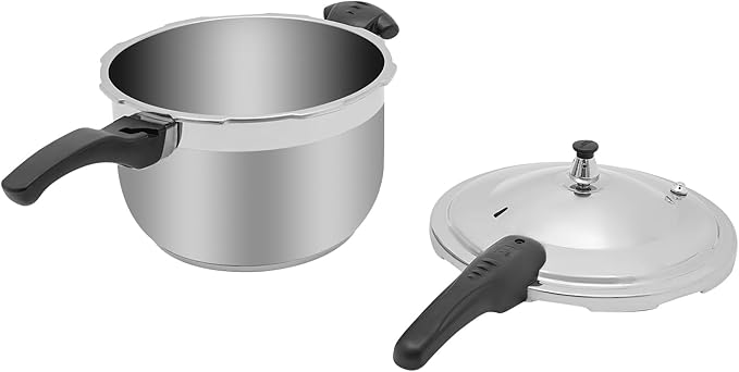 8L Pressure Cooker,80Kpa High Pressure Stovetop Cooker, 11inch 304 Stainless Steel Pressure Stewing Pot with Handle for Commercial & Home Use (8L/8.45 Qt)