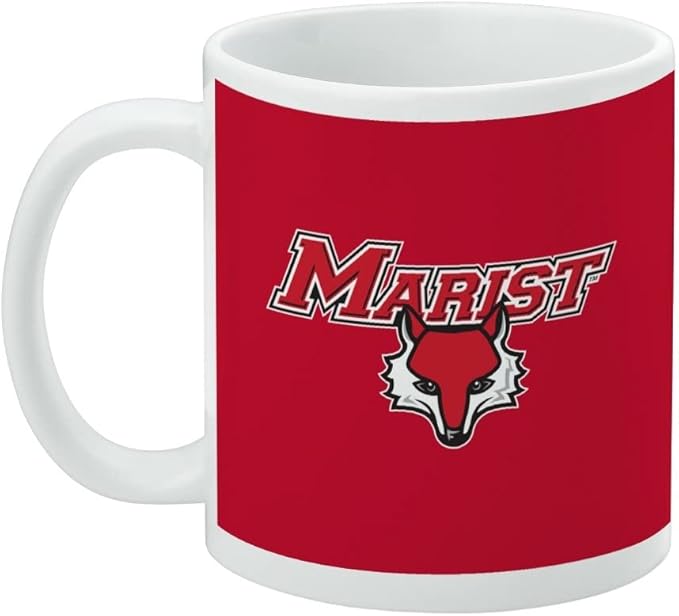 Marist College Red Fox Logo Ceramic Coffee Mug, Novelty Gift Mugs for Coffee, Tea and Hot Drinks, 11oz, White