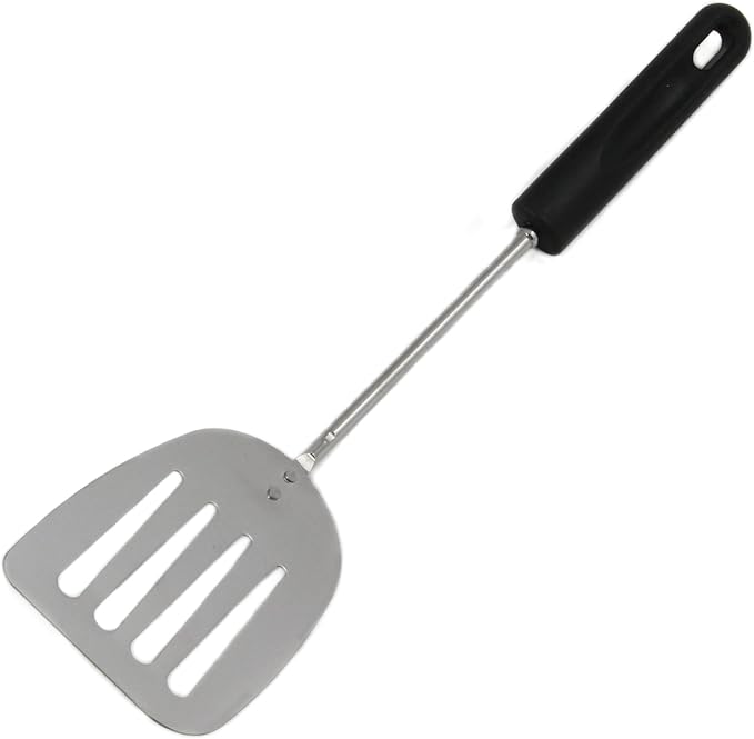 Chef Craft Basic Stainless Steel Turner/Spatula, 13.75 inch, Black