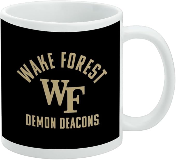 Wake Forest University Demon Deacons Logo Ceramic Coffee Mug, Novelty Gift Mugs for Coffee, Tea and Hot Drinks, 11oz, White