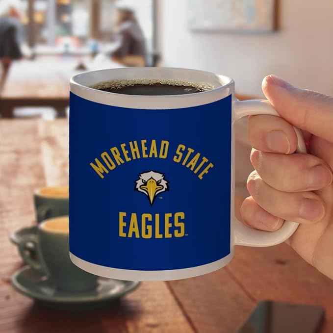 Morehead State Eagle Ceramic Coffee Mug, Novelty Gift Mugs for Coffee, Tea and Hot Drinks, 11oz, White
