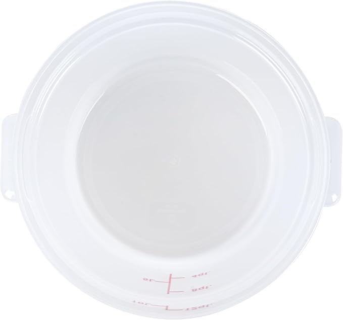 Restaurantware-Met Lux 12 Quart Food Storage Container, 1 Translucent Storage Container - Lids Sold Separately, Red Volume Markers, Dishwashable Container, Side Handles, For Storing Foods